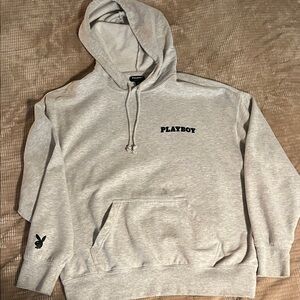 PLAYBOY Light Gray Hoodie